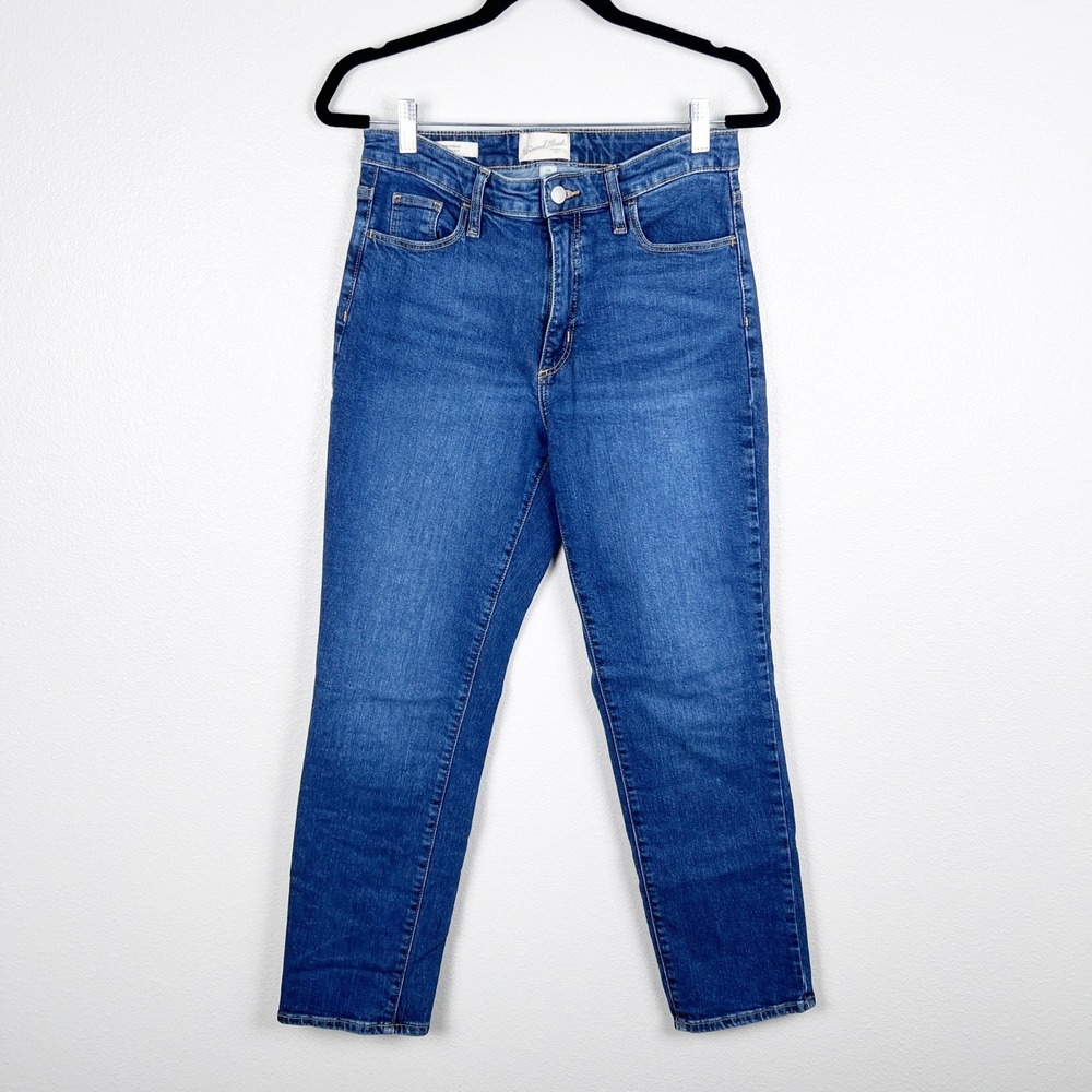 Universal Thread Womens High Rise Straight Leg Dark Wash‎ Blue Jeans Size 8